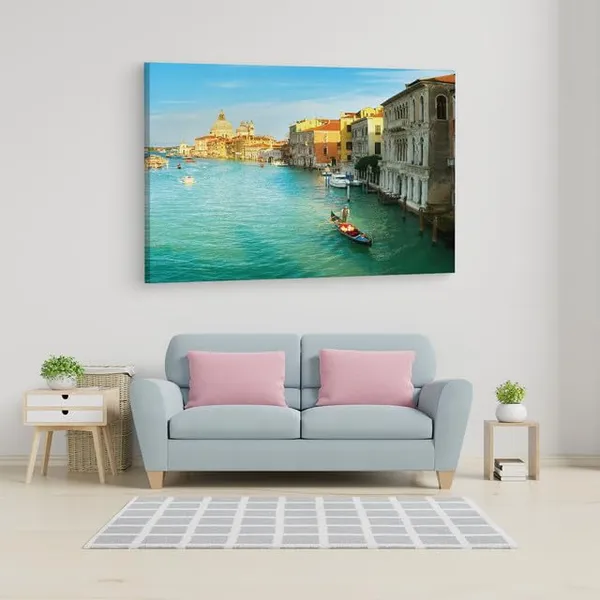Multicolor_Grand_Canal,_Wooden_Framed_Canvas_Paintings_|_For_Home_Decor_|_Bedroom,_Living_Room,Wall_Decoration_|_Wall_Art_Painting,_Ct0542,_Size_16_X_24_In