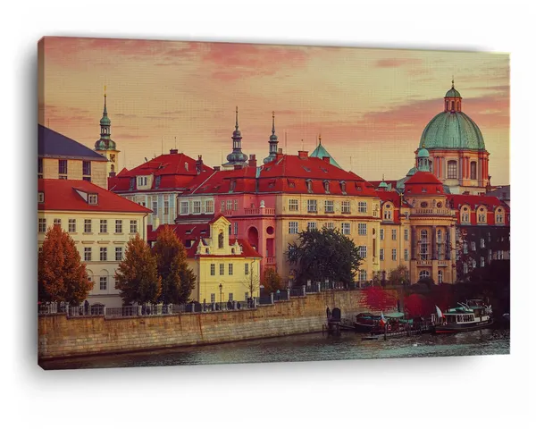 Multicolor_Prague,_Czech_Republic,_City,_Wooden_Framed_Canvas_Paintings_|_For_Home_Decor_|_Bedroom,_Living_Room,Wall_Decoration_|_Wall_Art_Painting,_Ct0543,_Size_16_X_24_In