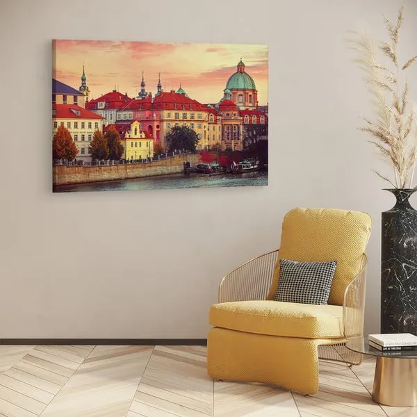 Multicolor_Prague,_Czech_Republic,_City,_Wooden_Framed_Canvas_Paintings_|_For_Home_Decor_|_Bedroom,_Living_Room,Wall_Decoration_|_Wall_Art_Painting,_Ct0543,_Size_16_X_24_In