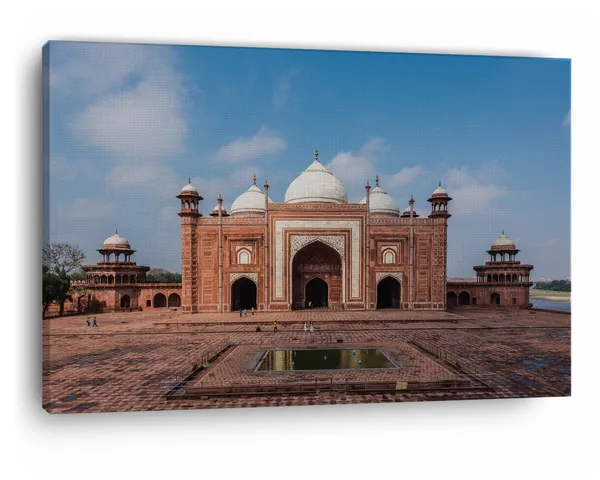 Multicolor_Taj_Mahal,_Wooden_Framed_Canvas_Paintings_|_For_Home_Decor_|_Bedroom,_Living_Room,Wall_Decoration_|_Wall_Art_Painting,_Ct0544,_Size_16_X_24_In