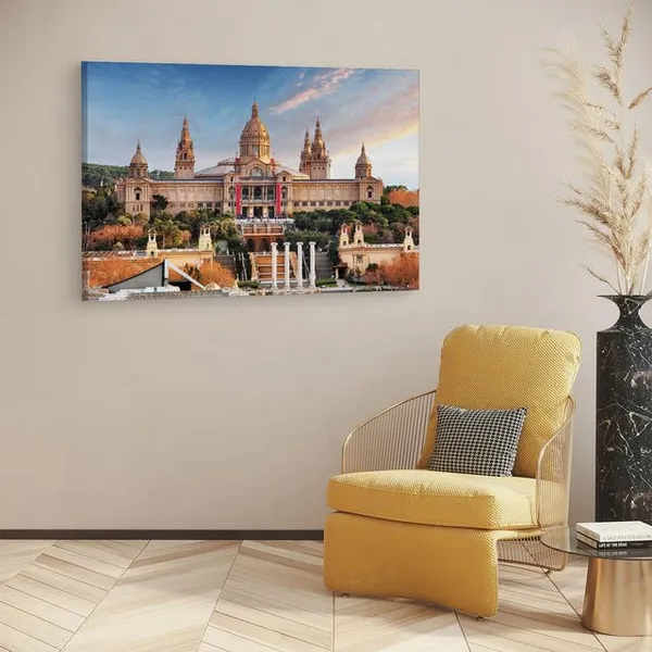 Multicolor_Museu_Nacional_D'Art_De_Catalunya,_Wooden_Framed_Canvas_Paintings_|_For_Home_Decor_|_Bedroom,_Living_Room,Wall_Decoration_|_Wall_Art_Painting,_Ct0553,_Size_16_X_24_In