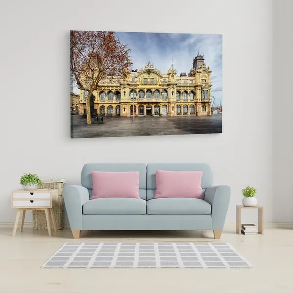 Multicolor_Junta_D'Obres_Del_Port,_Wooden_Framed_Canvas_Paintings_|_For_Home_Decor_|_Bedroom,_Living_Room,Wall_Decoration_|_Wall_Art_Painting,_Ct0557,_Size_16_X_24_In