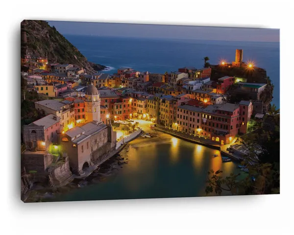 Multicolor_Cinque_Terre_National_Park,_Wooden_Framed_Canvas_Paintings_|_For_Home_Decor_|_Bedroom,_Living_Room,Wall_Decoration_|_Wall_Art_Painting,_Ct0559,_Size_16_X_24_In