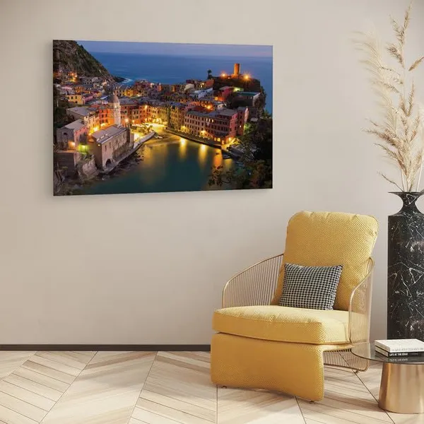 Multicolor_Cinque_Terre_National_Park,_Wooden_Framed_Canvas_Paintings_|_For_Home_Decor_|_Bedroom,_Living_Room,Wall_Decoration_|_Wall_Art_Painting,_Ct0559,_Size_16_X_24_In