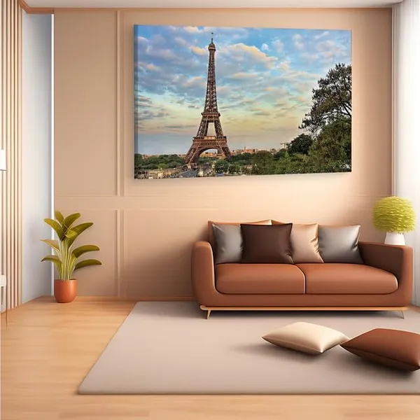 Multicolor_Eiffel_Tower,_Wooden_Framed_Canvas_Paitings_|_For_Home_Decor_|_Bedroom,_Living_Room,Wall_Decoration_|_Wall_Art_Painting,_Ct0560,_Size_16_X_24_In