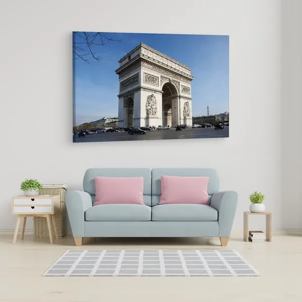 Multicolor_Arc_De_Triomphe,_Wooden_Framed_Canvas_Paintings_|_For_Home_Decor_|_Bedroom,_Living_Room,Wall_Decoration_|_Wall_Art_Painting,_Ct0561,_Size_16_X_24_In