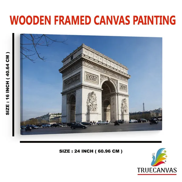 Multicolor_Arc_De_Triomphe,_Wooden_Framed_Canvas_Paintings_|_For_Home_Decor_|_Bedroom,_Living_Room,Wall_Decoration_|_Wall_Art_Painting,_Ct0561,_Size_16_X_24_In