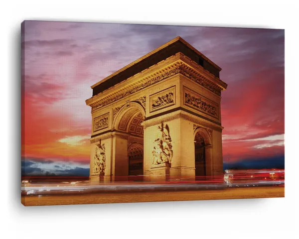 Multicolor_Arc_De_Triomphe,_Wooden_Framed_Canvas_Paintings_|_For_Home_Decor_|_Bedroom,_Living_Room,Wall_Decoration_|_Wall_Art_Painting,_Ct0562,_Size_16_X_24_In