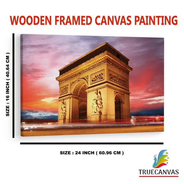 Multicolor_Arc_De_Triomphe,_Wooden_Framed_Canvas_Paintings_|_For_Home_Decor_|_Bedroom,_Living_Room,Wall_Decoration_|_Wall_Art_Painting,_Ct0562,_Size_16_X_24_In