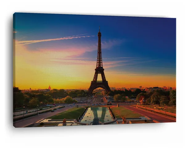 Multicolor_Eiffel_Tower,_Wooden_Framed_Canvas_Paintings_|_For_Home_Decor_|_Bedroom,_Living_Room,Wall_Decoration_|_Wall_Art_Painting,_Ct0564,_Size_16_X_24_In