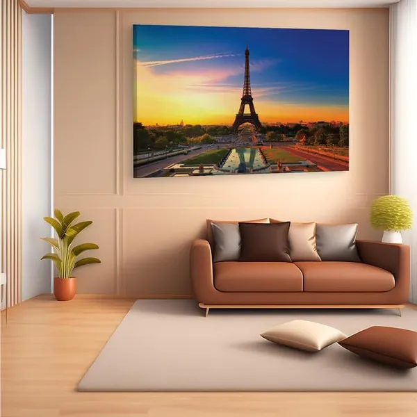 Multicolor_Eiffel_Tower,_Wooden_Framed_Canvas_Paintings_|_For_Home_Decor_|_Bedroom,_Living_Room,Wall_Decoration_|_Wall_Art_Painting,_Ct0564,_Size_16_X_24_In