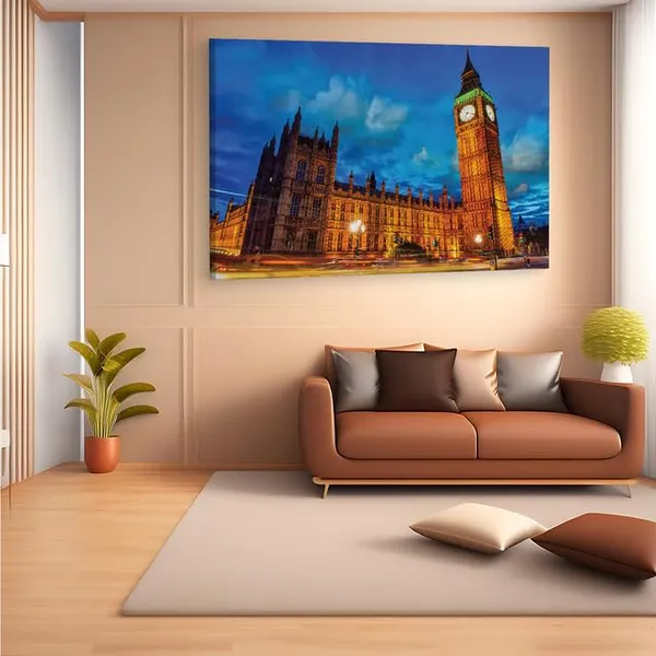 Multicolor_Big_Ben,_Wooden_Framed_Canvas_Paintings_|_For_Home_Decor_|_Bedroom,_Living_Room,Wall_Decoration_|_Wall_Art_Painting,_Ct0569,_Size_16_X_24_In