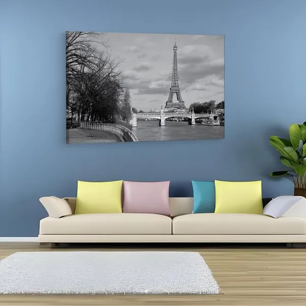 Multicolor_Eiffel_Tower,_Wooden_Framed_Canvas_Paintings_|_For_Home_Decor_|_Bedroom,_Living_Room,Wall_Decoration_|_Wall_Art_Painting,_Ct0571,_Size_16_X_24_In