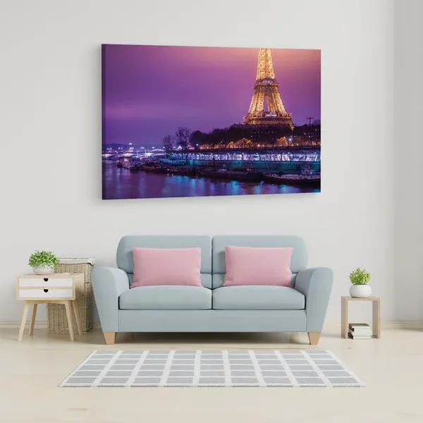 Multicolor_Eiffel_Tower,_Wooden_Framed_Canvas_Paintings_|_For_Home_Decor_|_Bedroom,_Living_Room,Wall_Decoration_|_Wall_Art_Painting,_Ct0574,_Size_16_X_24_In