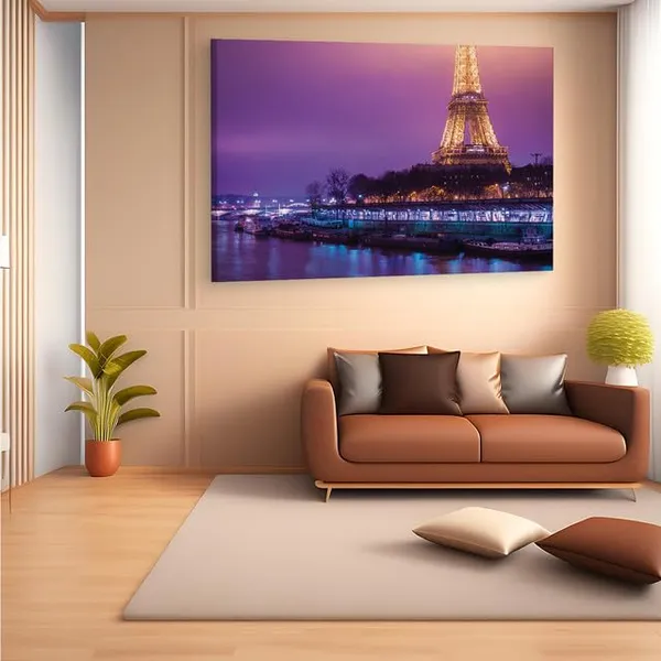 Multicolor_Eiffel_Tower,_Wooden_Framed_Canvas_Paintings_|_For_Home_Decor_|_Bedroom,_Living_Room,Wall_Decoration_|_Wall_Art_Painting,_Ct0574,_Size_16_X_24_In