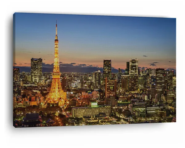 Multicolor_Tokyo_Tower,_Wooden_Framed_Canvas_Paintings_|_For_Home_Decor_|_Bedroom,_Living_Room,Wall_Decoration_|_Wall_Art_Painting,_Ct0575,_Size_16_X_24_In