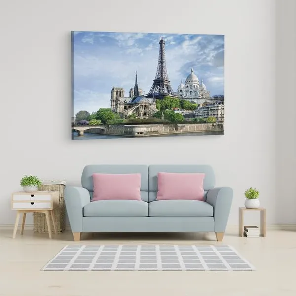 Multicolor_Eiffel_Tower,_Wooden_Framed_Canvas_Paintings_|_For_Home_Decor_|_Bedroom,_Living_Room,Wall_Decoration_|_Wall_Art_Painting,_Ct0576,_Size_16_X_24_In