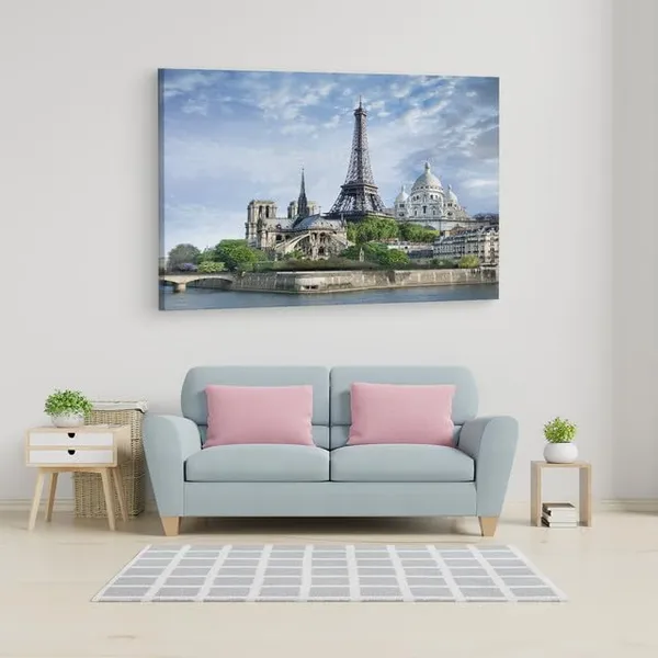 Multicolor_Eiffel_Tower,_Wooden_Framed_Canvas_Paintings_|_For_Home_Decor_|_Bedroom,_Living_Room,Wall_Decoration_|_Wall_Art_Painting,_Ct0577,_Size_16_X_24_In