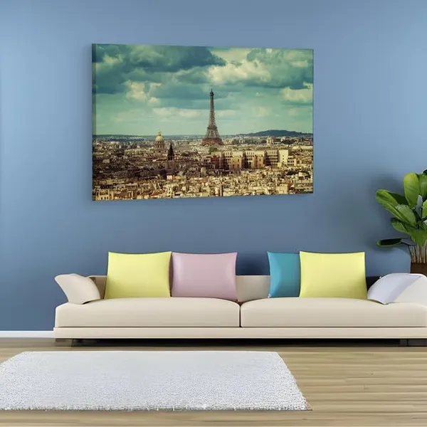 Multicolor_Eiffel_Tower,_Wooden_Framed_Canvas_Paitings_|_For_Home_Decor_|_Bedroom,_Living_Room,Wall_Decoration_|_Wall_Art_Painting,_Ct0578,_Size_16_X_24_In