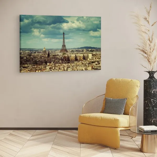 Multicolor_Eiffel_Tower,_Wooden_Framed_Canvas_Paitings_|_For_Home_Decor_|_Bedroom,_Living_Room,Wall_Decoration_|_Wall_Art_Painting,_Ct0578,_Size_16_X_24_In