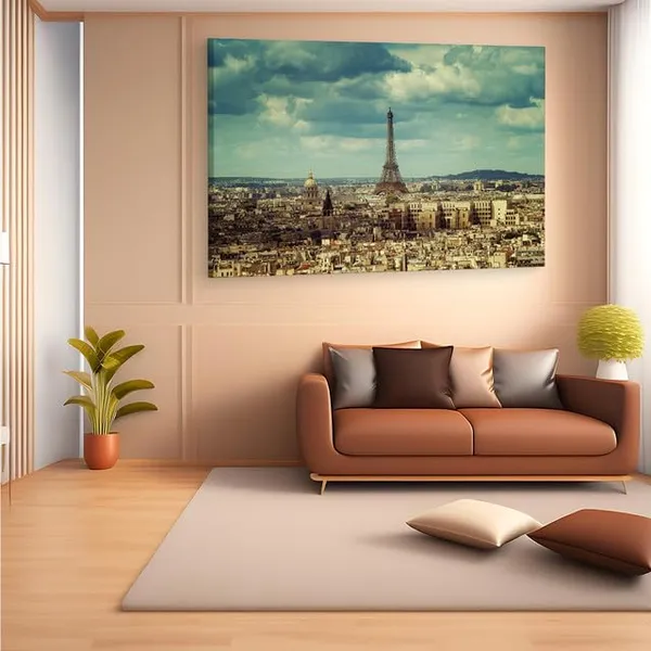 Multicolor_Eiffel_Tower,_Wooden_Framed_Canvas_Paitings_|_For_Home_Decor_|_Bedroom,_Living_Room,Wall_Decoration_|_Wall_Art_Painting,_Ct0578,_Size_16_X_24_In