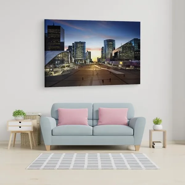 Multicolor_La_Defense,_Wooden_Framed_Canvas_Paintings_|_For_Home_Decor_|_Bedroom,_Living_Room,Wall_Decoration_|_Wall_Art_Painting,_Ct0579,_Size_16_X_24_In