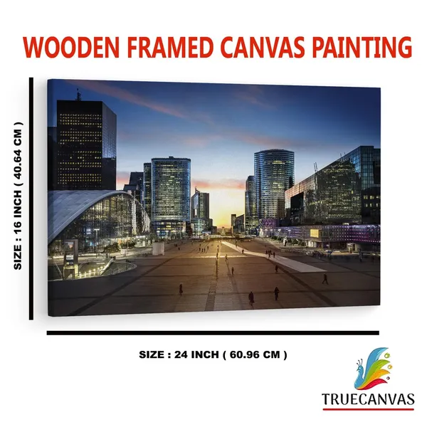 Multicolor_La_Defense,_Wooden_Framed_Canvas_Paintings_|_For_Home_Decor_|_Bedroom,_Living_Room,Wall_Decoration_|_Wall_Art_Painting,_Ct0579,_Size_16_X_24_In