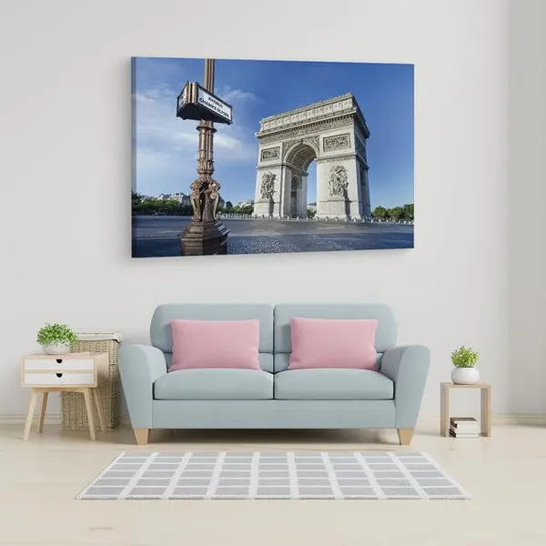 Multicolor_Arc_De_Triomphe,_Wooden_Framed_Canvas_Paintings_|_For_Home_Decor_|_Bedroom,_Living_Room,Wall_Decoration_|_Wall_Art_Painting,_Ct0580,_Size_16_X_24_In