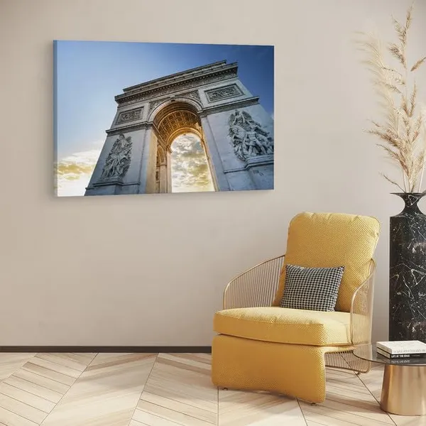Multicolor_Arc_De_Triomphe,_Wooden_Framed_Canvas_Paitings_|_For_Home_Decor_|_Bedroom,_Living_Room,Wall_Decoration_|_Wall_Art_Painting,_Ct0581,_Size_16_X_24_In