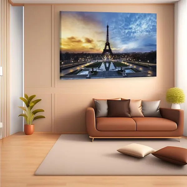 Multicolor_Eiffel_Tower,_Wooden_Framed_Canvas_Paintings_|_For_Home_Decor_|_Bedroom,_Living_Room,Wall_Decoration_|_Wall_Art_Painting,_Ct0587,_Size_16_X_24_In