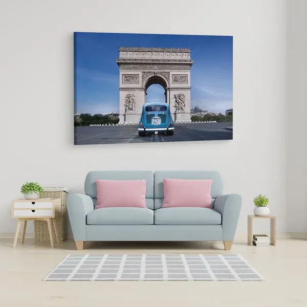 Multicolor_Arc_De_Triomphe,_Wooden_Framed_Canvas_Paintings_|_For_Home_Decor_|_Bedroom,_Living_Room,Wall_Decoration_|_Wall_Art_Painting,_Ct0591,_Size_16_X_24_In