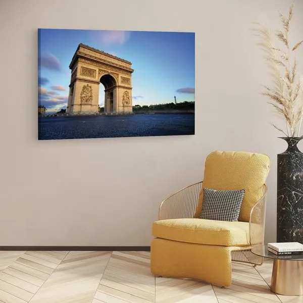 Multicolor_Arc_De_Triomphe,_Wooden_Framed_Canvas_Paitings_|_For_Home_Decor_|_Bedroom,_Living_Room,Wall_Decoration_|_Wall_Art_Painting,_Ct0595,_Size_16_X_24_In