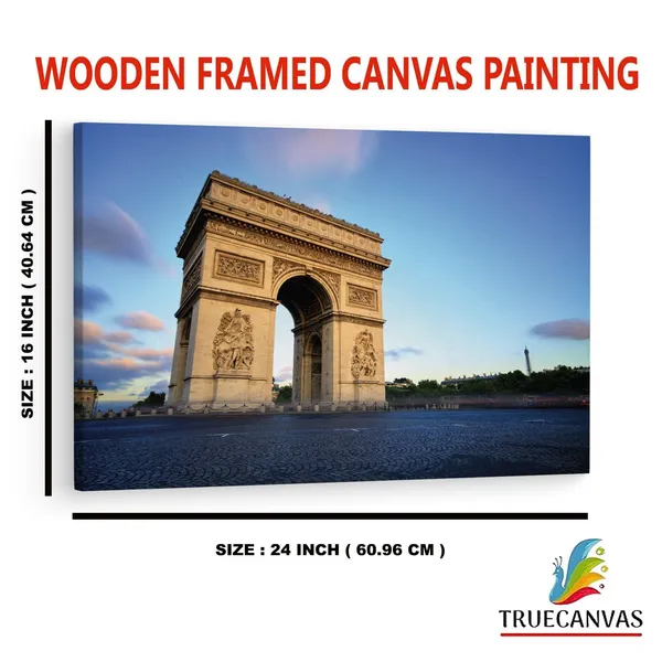Multicolor_Arc_De_Triomphe,_Wooden_Framed_Canvas_Paitings_|_For_Home_Decor_|_Bedroom,_Living_Room,Wall_Decoration_|_Wall_Art_Painting,_Ct0595,_Size_16_X_24_In