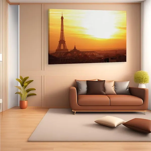 Multicolor_Eiffel_Tower,_Wooden_Framed_Canvas_Paitings_|_For_Home_Decor_|_Bedroom,_Living_Room,Wall_Decoration_|_Wall_Art_Painting,_Ct0597,_Size_16_X_24_In