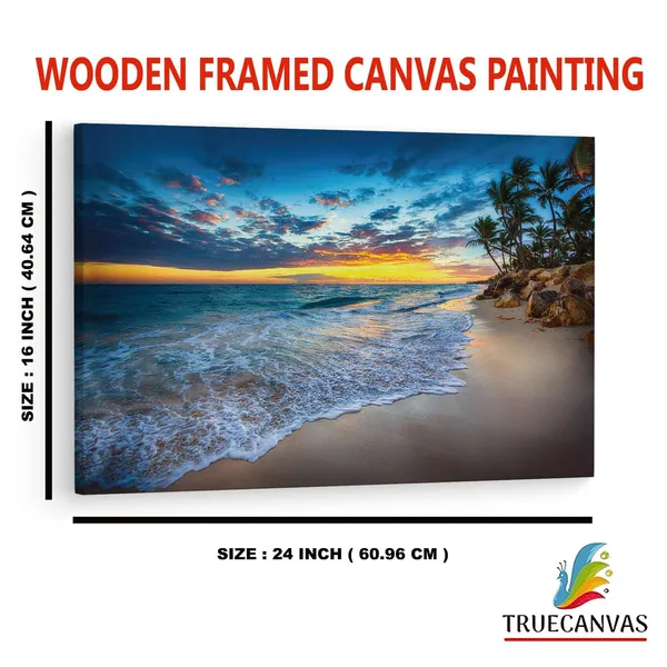 Multicolor_Punta_Cana_Beach_Windows_Spotlight,_Wooden_Framed_Canvas_Paintings_|_For_Home_Decor_|_Bedroom,_Living_Room,Wall_Decoration_|_Wall_Art_Painting,_Ct0600,_Size_16_X_24_In