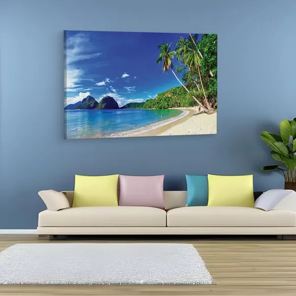 Multicolor_Beautiful_Tropical_Scenery_El_Nido,_Wooden_Framed_Canvas_Paintings_|_For_Home_Decor_|_Bedroom,_Living_Room,Wall_Decoration_|_Wall_Art_Painting,_Ct0604,_Size_16_X_24_In