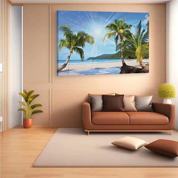 Multicolor_Hainan,_The_Tropical_China_Island,_Wooden_Framed_Canvas_Paintings_|_For_Home_Decor_|_Bedroom,_Living_Room,Wall_Decoration_|_Wall_Art_Painting,_Ct0606,_Size_16_X_24_In