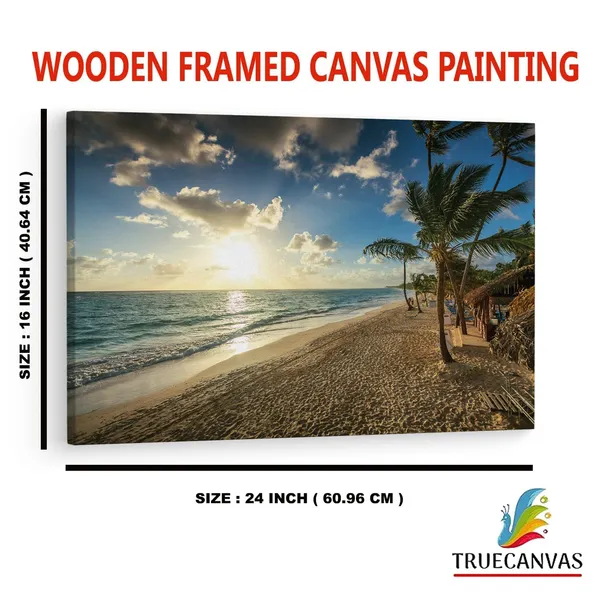 Multicolor_Beautiful_Caribbean_Vacation_Beach,_Wooden_Framed_Canvas_Paintings_|_For_Home_Decor_|_Bedroom,_Living_Room,Wall_Decoration_|_Wall_Art_Painting,_Ct0608,_Size_16_X_24_In