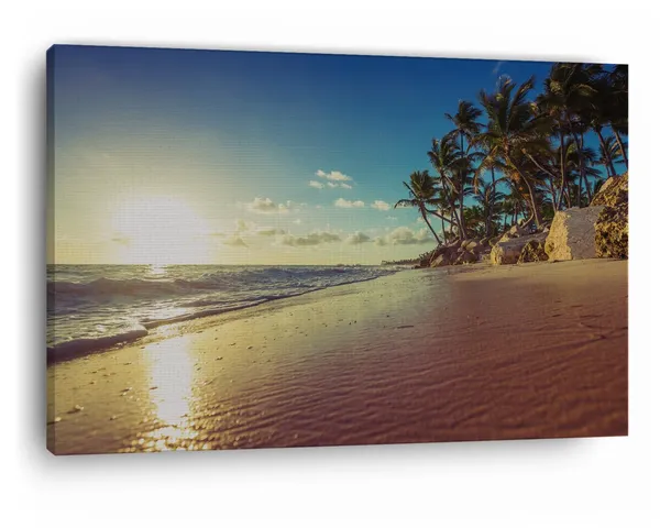 Multicolor_Paradise_Tropical_Island_Beach,_Wooden_Framed_Canvas_Paintings_|_For_Home_Decor_|_Bedroom,_Living_Room,Wall_Decoration_|_Wall_Art_Painting,_Ct0611,_Size_16_X_24_In