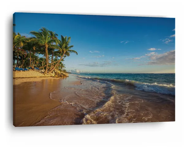 Multicolor_Paradise_Tropical_Island_Beach,_Wooden_Framed_Canvas_Paintings_|_For_Home_Decor_|_Bedroom,_Living_Room,Wall_Decoration_|_Wall_Art_Painting,_Ct0616,_Size_16_X_24_In
