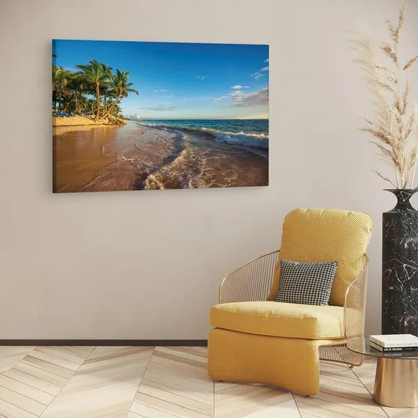 Multicolor_Paradise_Tropical_Island_Beach,_Wooden_Framed_Canvas_Paintings_|_For_Home_Decor_|_Bedroom,_Living_Room,Wall_Decoration_|_Wall_Art_Painting,_Ct0616,_Size_16_X_24_In