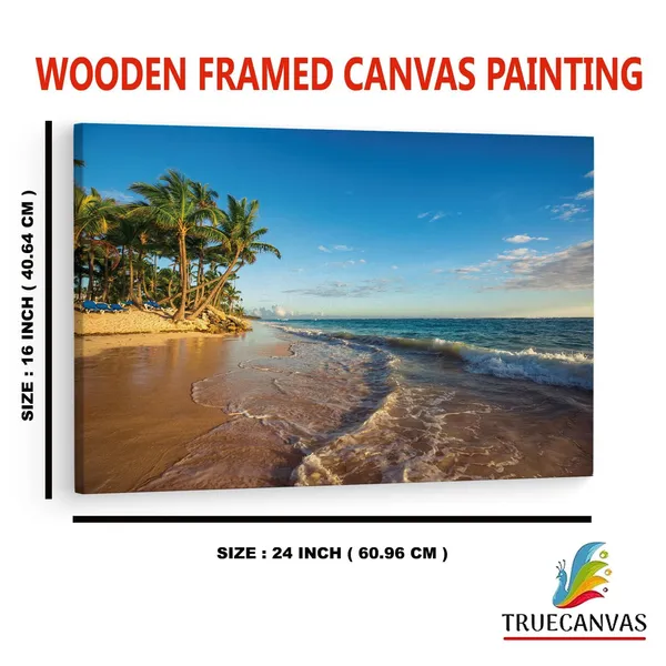 Multicolor_Paradise_Tropical_Island_Beach,_Wooden_Framed_Canvas_Paintings_|_For_Home_Decor_|_Bedroom,_Living_Room,Wall_Decoration_|_Wall_Art_Painting,_Ct0616,_Size_16_X_24_In