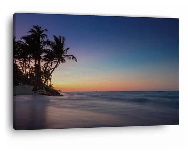 Multicolor_Sunrise_On_A_Island,_Wooden_Framed_Canvas_Paintings_|_For_Home_Decor_|_Bedroom,_Living_Room,Wall_Decoration_|_Wall_Art_Painting,_Ct0617,_Size_16_X_24_In