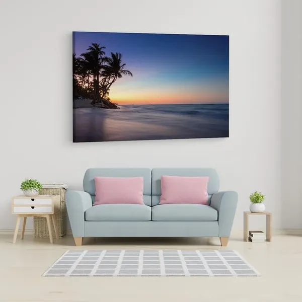 Multicolor_Sunrise_On_A_Island,_Wooden_Framed_Canvas_Paintings_|_For_Home_Decor_|_Bedroom,_Living_Room,Wall_Decoration_|_Wall_Art_Painting,_Ct0617,_Size_16_X_24_In