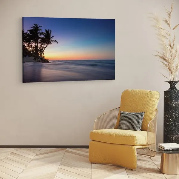 Multicolor_Sunrise_On_A_Island,_Wooden_Framed_Canvas_Paintings_|_For_Home_Decor_|_Bedroom,_Living_Room,Wall_Decoration_|_Wall_Art_Painting,_Ct0617,_Size_16_X_24_In
