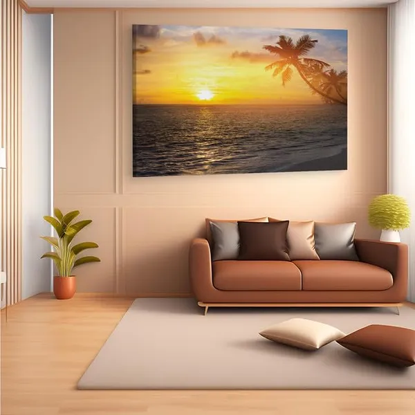 Multicolor_Beautiful_Sunrise_Over_The_Tropical_Beach,_Wooden_Framed_Canvas_Paintings_|_For_Home_Decor_|_Bedroom,_Living_Room,Wall_Decoration_|_Wall_Art_Painting,_Ct0620,_Size_16_X_24_In