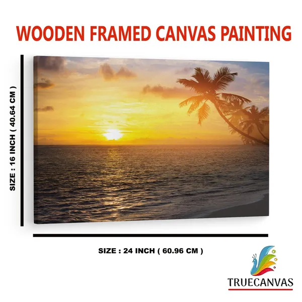 Multicolor_Beautiful_Sunrise_Over_The_Tropical_Beach,_Wooden_Framed_Canvas_Paintings_|_For_Home_Decor_|_Bedroom,_Living_Room,Wall_Decoration_|_Wall_Art_Painting,_Ct0620,_Size_16_X_24_In