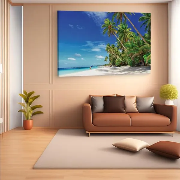 Multicolor_Beach,_Wooden_Framed_Canvas_Paintings_|_For_Home_Decor_|_Bedroom,_Living_Room,Wall_Decoration_|_Wall_Art_Painting,_Ct0623,_Size_16_X_24_In