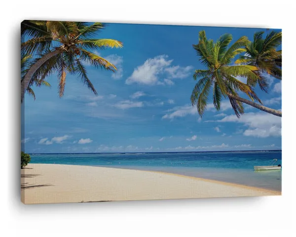 Multicolor_Mauritius_Beach,_Wooden_Framed_Canvas_Paintings_|_For_Home_Decor_|_Bedroom,_Living_Room,Wall_Decoration_|_Wall_Art_Painting,_Ct0626,_Size_16_X_24_In