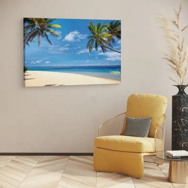 Multicolor_Mauritius_Beach,_Wooden_Framed_Canvas_Paintings_|_For_Home_Decor_|_Bedroom,_Living_Room,Wall_Decoration_|_Wall_Art_Painting,_Ct0626,_Size_16_X_24_In